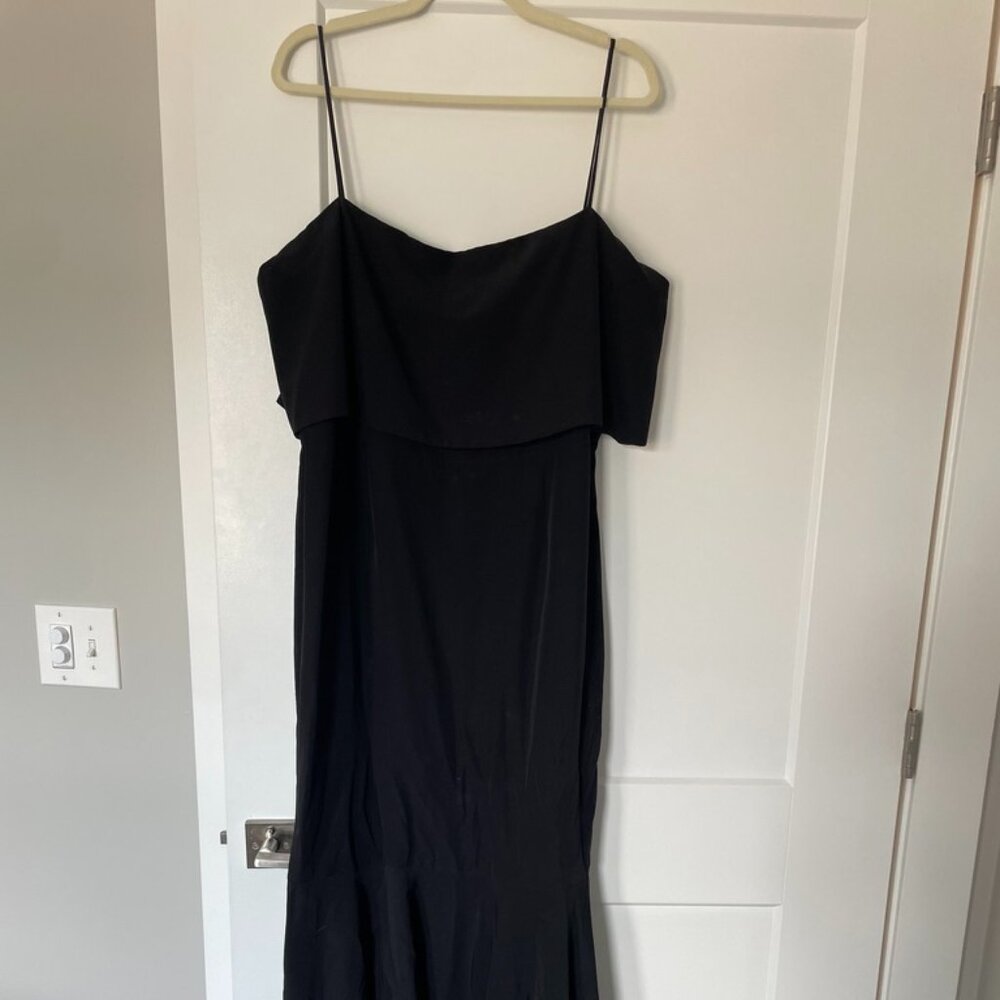Formal Wedding Black Floor Length Dress Size XXL